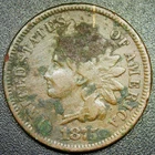 F Det. 1875 Indian Head Cent