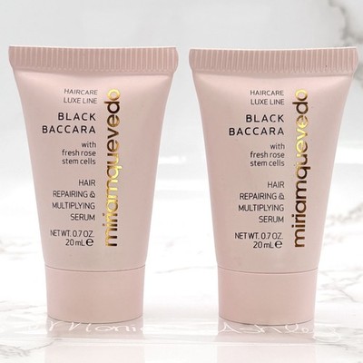 2X Miriam Quevedo Black Baccara Hair Repair Serum 20ml Each, Travel New