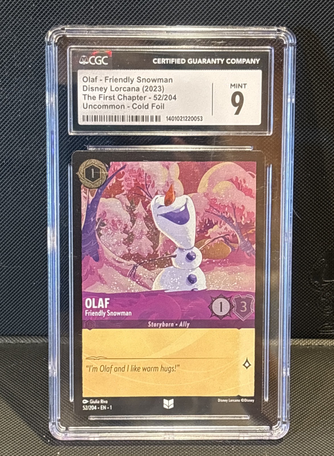 Olaf - Friendly Snowman 52/204 The First Chapter Cold Foil