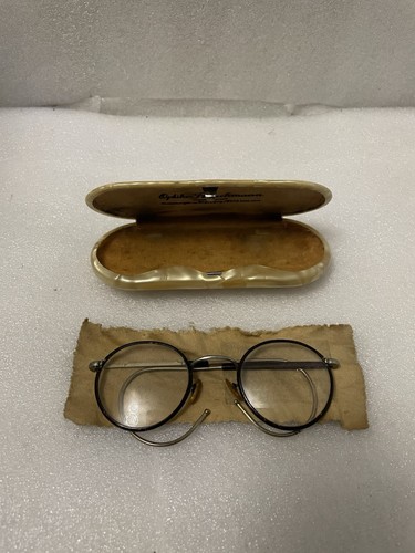 occhiali da vista vintage uomo anni 60 rarissimi anni 60 comprensivi di cartuccia ottico - Foto 1 di 8
