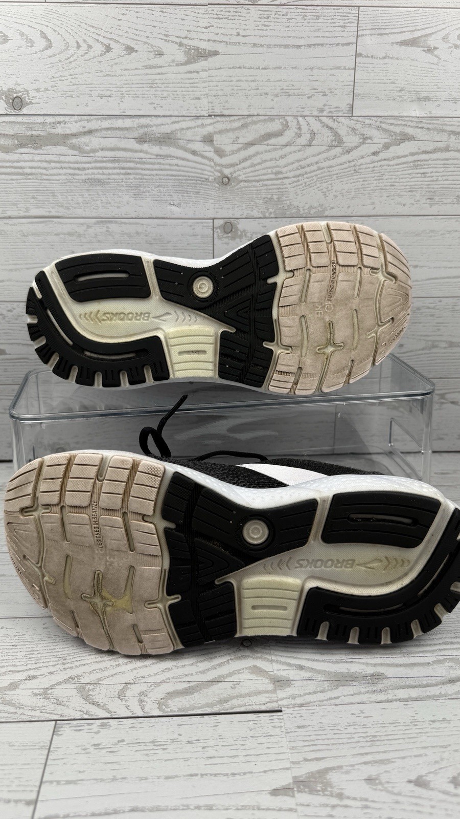 Brooks Women Ghost 16 Black Running Shoes Sneakers Size 7.5 B #387 thumbnail 8