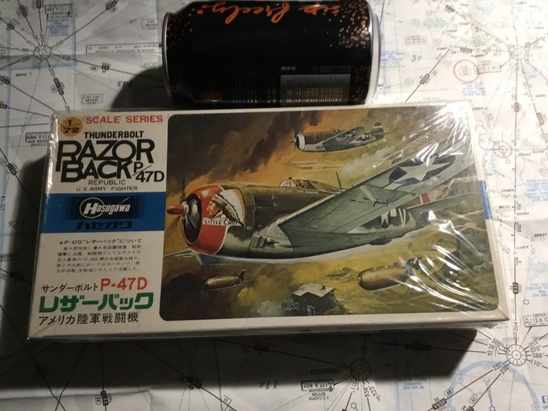 THUNDERBOLT P-40D RAZOR BACK US WWII FIGHTER 1/72 Scale Model Kit New Hasegawa 