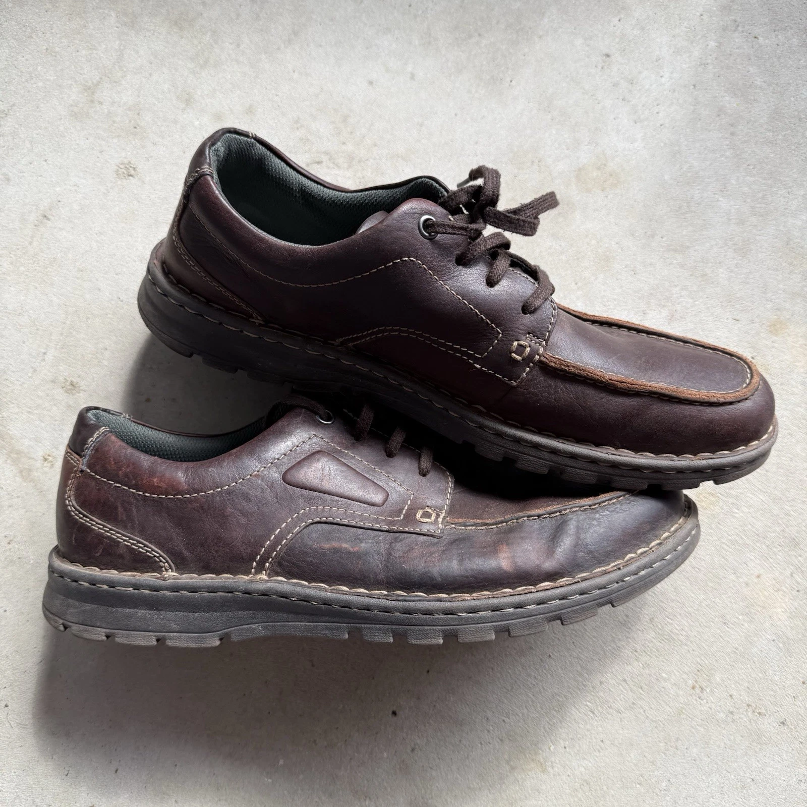 Clarks 11826 Collezione Senner Place Scarpe Oxford Pelle Marrone Uomo 13 M