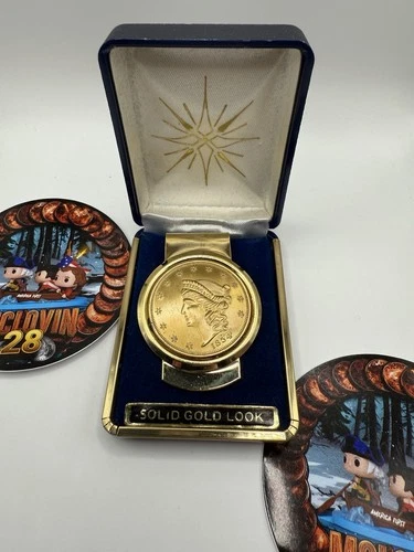 Kellogg & Co Replica 1854 Liberty Head Gold Coin Money Clip in Case