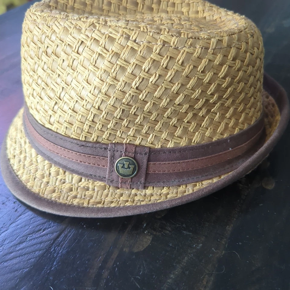 Sombrero de paja de papel tejido Goorin Bros Trilby Fedora para hombre mediano  Foto 4 de 4