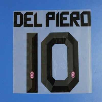 Alessandro Del Piero 2011 12 Juventus Player Size Nameset Name Number ID Print