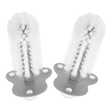 2 Pcs Turtle Cleaning Brush Aquarium Decorations Suction Cup Brushes