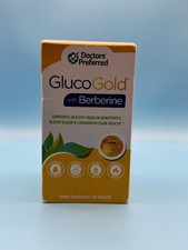 Doctors Preferred Glucogold Berberine 63 Capsules Blood Sugar Exp 03/26