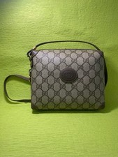Borsa a tracolla Gucci GG ziplock pelle PVC marrone beige oro ferramenta dal Giappone