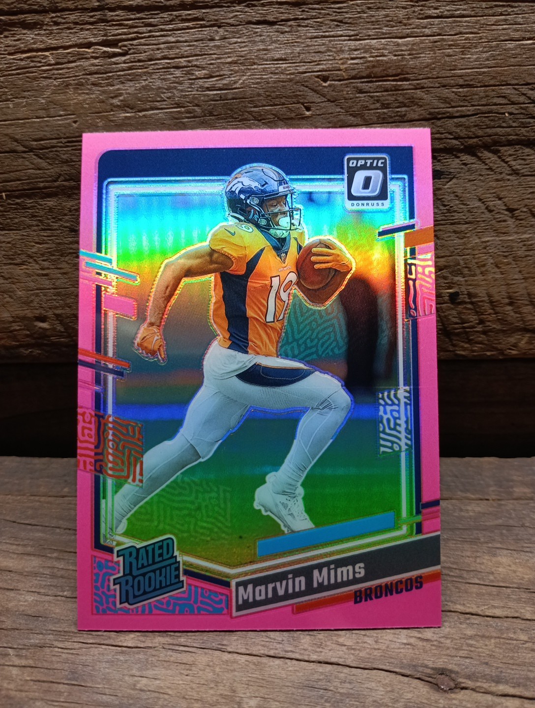 2023 Panini Donruss Optic - Rated Rookie Marvin Mims #231 Pink Prizm (RC)