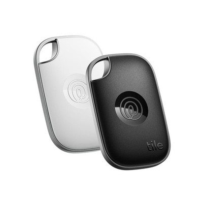Tile by Life360 Pro - Leistungsstarker Bluetooth Tracker, Schlüssel 2er Pack, Schwarz & Weiß 