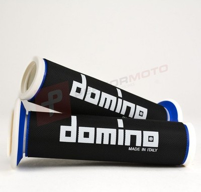 Domino blau & weiß A450 Full Diamond Griffe mit Abdeckungen passt MV Agusta Bikes