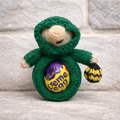 STRICKANLEITUNG - Hängende Ostern Verräter Dekoration Schokolade Abdeckung passt Creme Ei