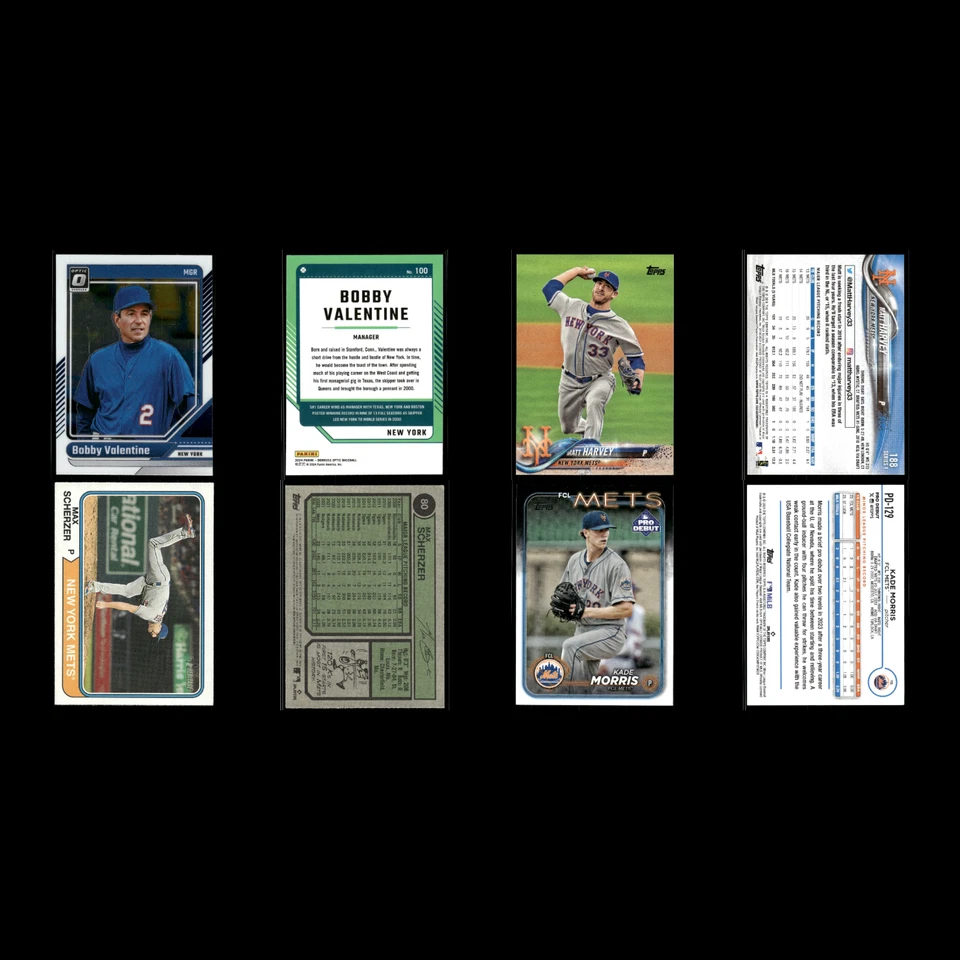 Lote de 25 tarjetas de béisbol de los Mets de Nueva York Donruss Optic Bobby San Valentín casi nuevo béisbol Foto 3 de 4