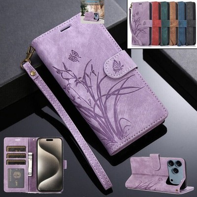 Flip Leather Case Wallet Cover For iPhone 17e 16 16/15/14/13/12/11 Pro Max XR 8