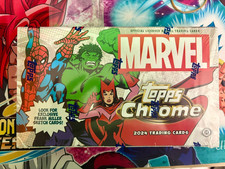 Box Marvel Topps Chrome New Sealed release 2024 limited edition