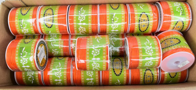 Makramee Schmuck, Restposten 22 volle Rollen 1 mm, orange