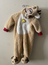 JINGLES JOY Baby Reindeer Costume One Piece