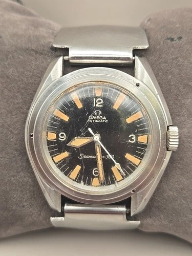 Vintage Omega Seamaster 300 42mm Black Dial Swiss Automatic Men's Watch
