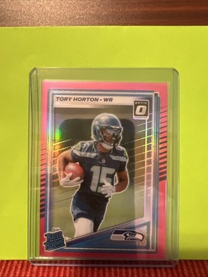 2025 Panini Donruss - Rated Rookie Tory Horton #388 Optic Preview Pink Prizm...