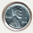 1943 WWII Lincoln Wheat Steel Penny Collectible US Collection Very Good War Coin