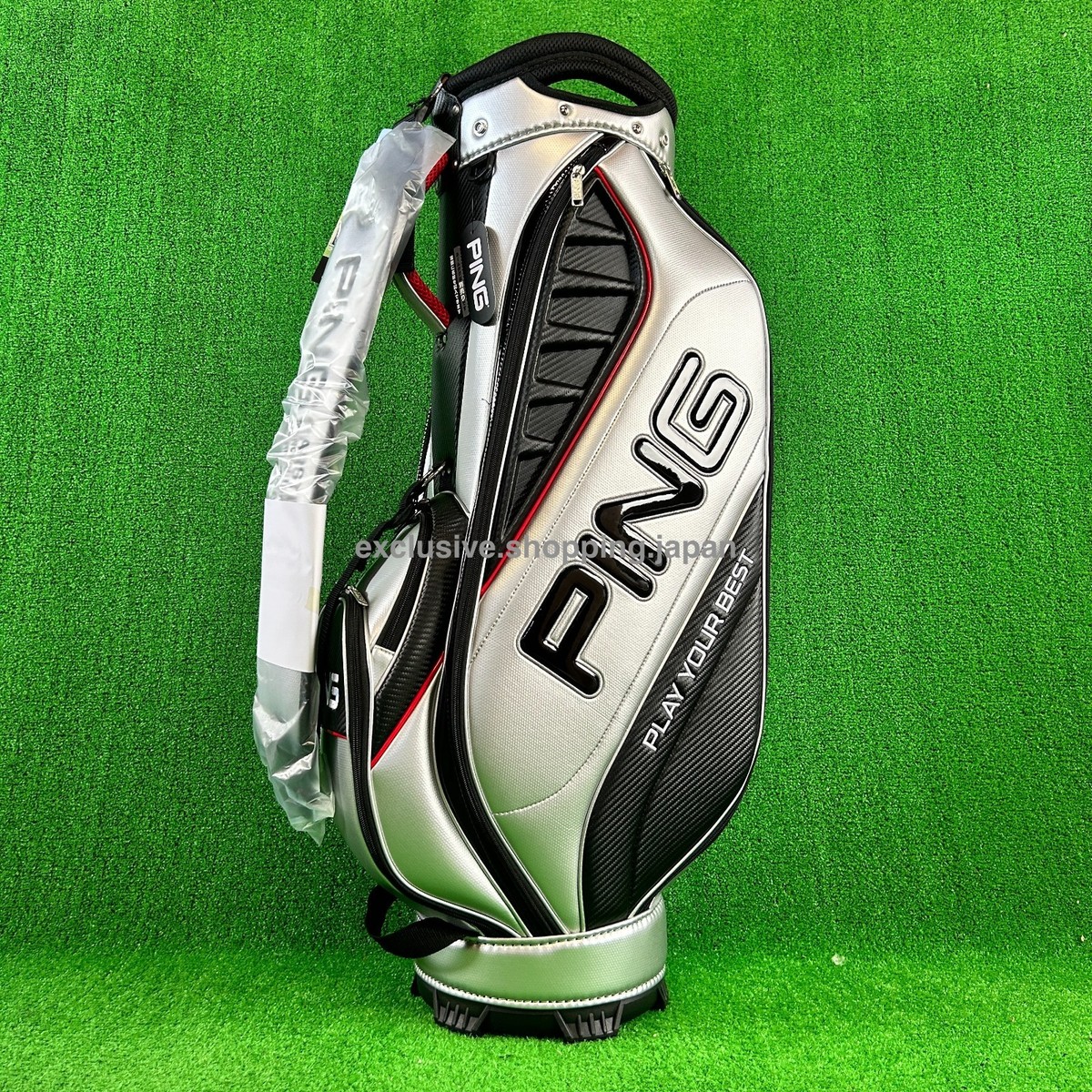 Ping Golf XLT Cart Bag 9in Silver 5-way Divider 2025 Model