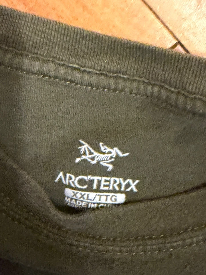 Arc'teryx Men's LEAF T-Shirt SS Size 2XL 100% Cotton Made In China Chinook - Image 2 of 3