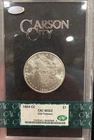1884-CC Carson City Morgan Silver Dollar CAC Graded MS62 GSA Treasure $1