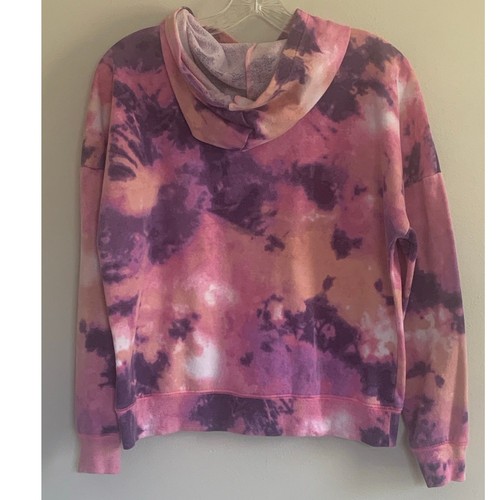 Justice Pink & Purple Tie Dye Hoodie Live Love Justice 2004 Size XL - Picture 4 of 6