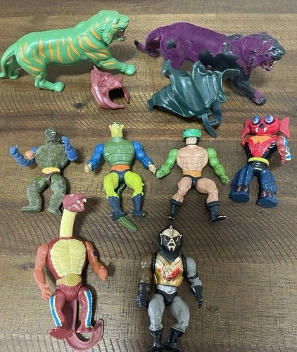 Lot Of 8 HE-MAN MOTU MASTERS OF THE UNIVERSE Action Figures Vintage 1980’s Toys
