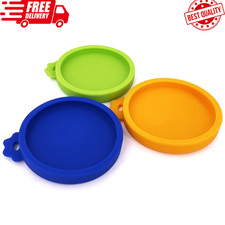3 Pack Cat Can Lids, Silicone Small Pet Can Lids Covers for 3 Oz Cat Cans
