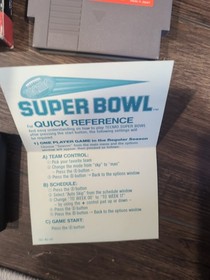 Tested Tecmo Super Bowl (Nintendo NES, 1991) CIB Styrofoam, Sleeve, Insert