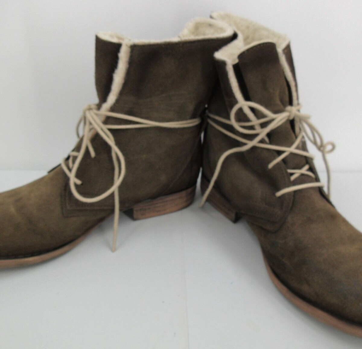 Eric Michael Sofia Wool Insulated Brown Suede Ank… - image 6