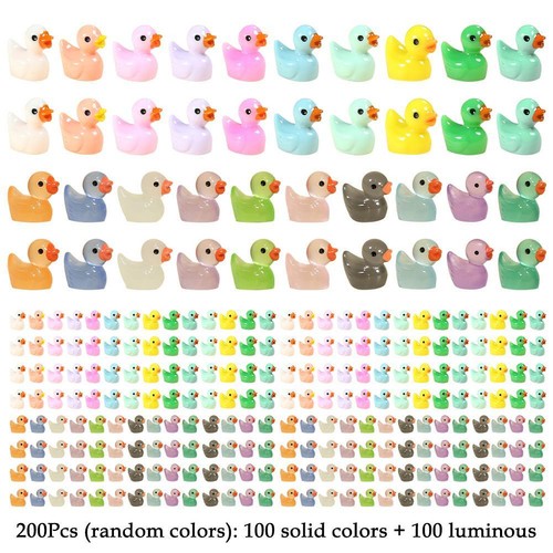 100-300 piezas mini patos a granel resina pato estatuillas para paisaje miniatura hogar - Imagen 16 de 27