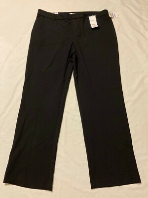 New Charter Club Trouser Leg Relaxed Through Hips & Thigh Navy Dress Pants sz 18