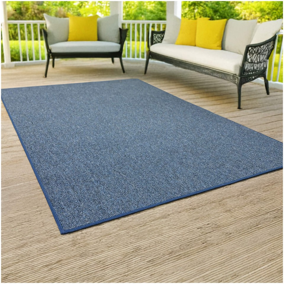 Koeckritz Trailblazer Cobalt Blue Rug for Deck, Patio, Poolside ...