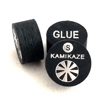 Kamikaze Black Layered Cue Tips 14 MM  SOFT  5 Tips  Fast Shipping....
