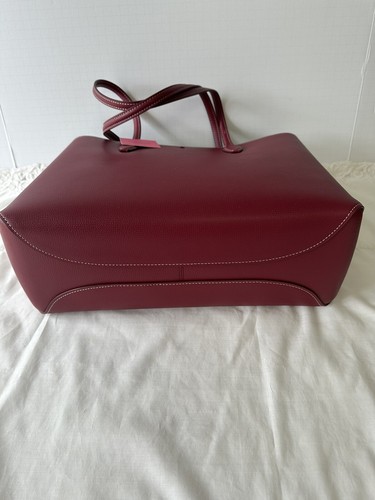 Kate Spade All Day Large Leather Tote Bag in Redcurrant - Picture 7 of 16