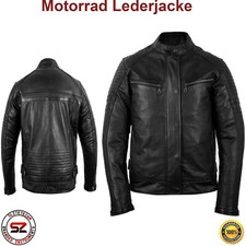 Giacca moto uomo pelle di agnello nascosta moda moto vera pelle bovina