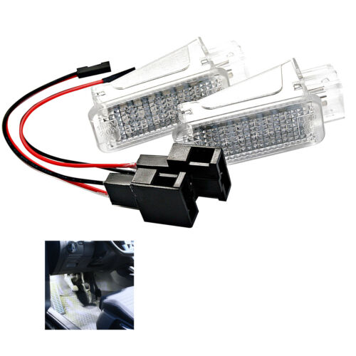 2x Convient pour Audi A1 A2 A3 A4 A5 A6 A7 Éclairage de Plancher LED Module Rot - Picture 3 of 6