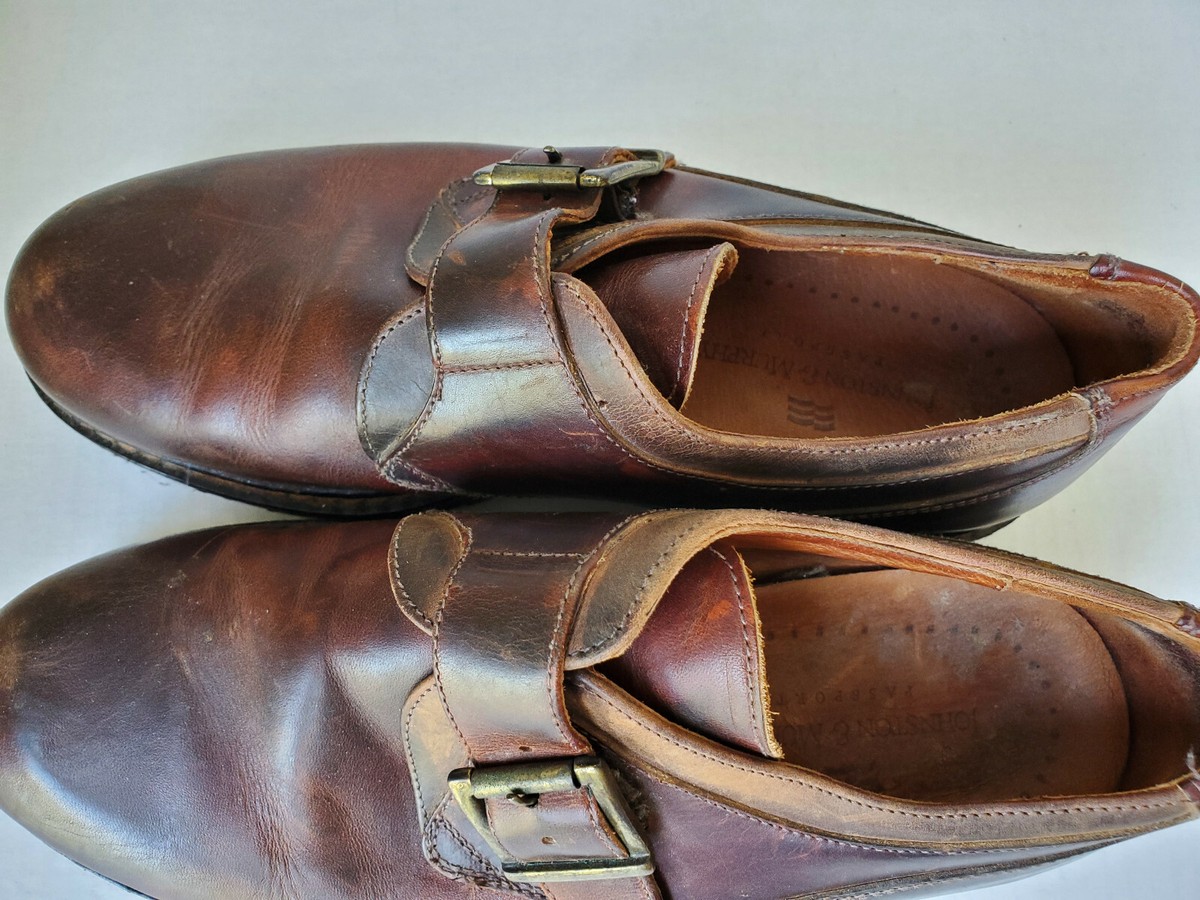 Johnston & Murphy Monk Strap Brown Men\'s Size 9.5 M Leather Italy Men main image 3