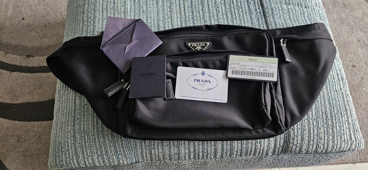 2VL003【極美品】PRADA スリングバッグ ボディバッグ ナイロン 黒 2VL003【極美品】PRADA スリングバッグ ボディバッグ ナイロン 黒