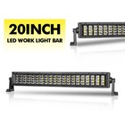 20"30"40"50" LED Work Light Bar Quad Row Spot Flood Combo Offroad Driving Truck