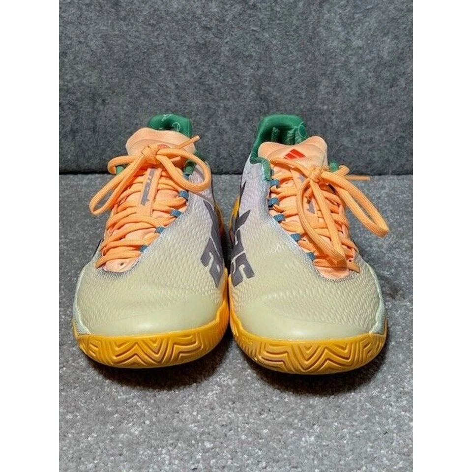 阿迪达斯 Barricade 网球鞋男式 7 HQ8416 低帮系带黄色橙色 — 第 4/4 张图片
