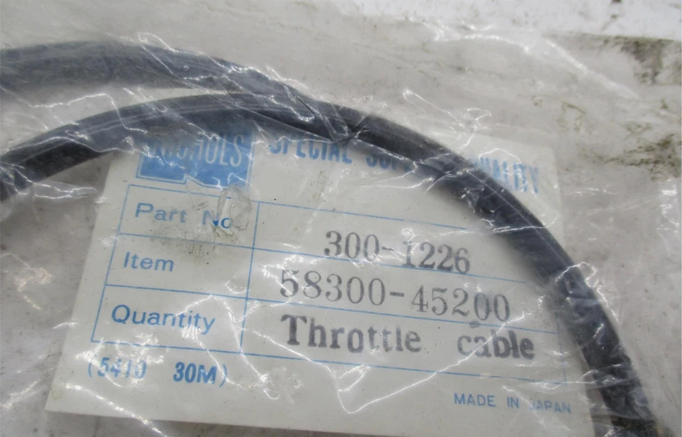 Cable acelerador Suzuki GS750L Nichols NOS 300-1226 Foto 3 de 4