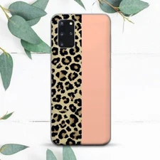 Leopard Animal Print Pastel Pink Case For Samsung Note 20 S20 S21 S22 S23 S24 FE