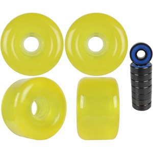 Longboard Cruiser Wheels Set 69mm x 44mm 85a Translucent Yellow USA Made Abec 7 - Click1Get2 Hot Best Offers&secure=symbol&set=par&price_min=200&sale=mega Discount