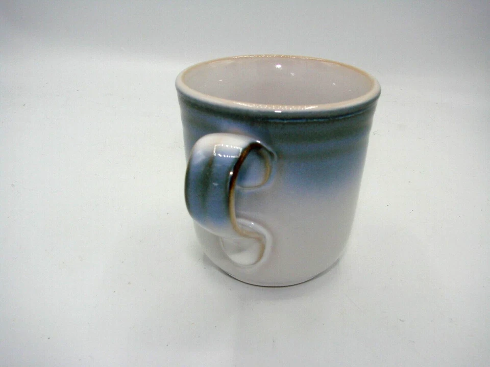 Juego de tazas de gres Noritake hechicero café 1991 azul ombre 3,75" repuesto Foto 3 de 4