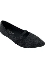 Skechers Cleo Point Vegan Washable Bow Flats Lovely Weather Black