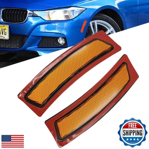 GSRECY Front Bumper Reflector Side Marker Lights For BMW F30 3 Series F32 F33